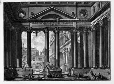 2nd Frontispiece for 4 Volumes by Giovanni Battista Piranesi